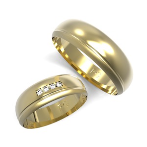 Sárga arany karikagyűrű 204-S