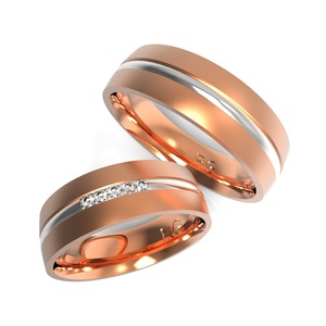Többszínű arany karikagyűrű 1001-FR