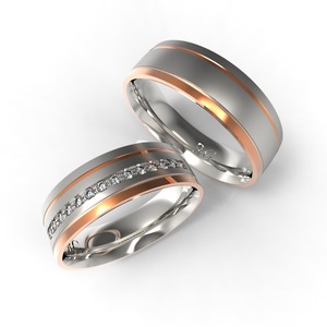 Többszínű arany karikagyűrű 1003-FR