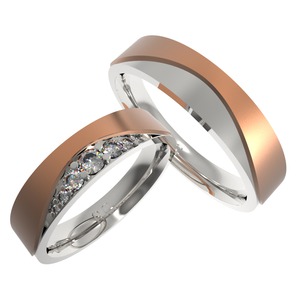 Többszínű arany karikagyűrű 1009-RF