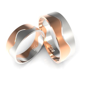 Többszínű arany karikagyűrű 101-RF